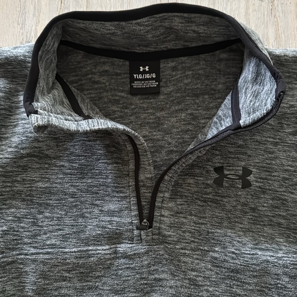 Boys Under Armour 1/4 Zip Long Sleeve Fleece Pullover Sweatshirt-YLG 14-16 EUC - Picture 2 of 5